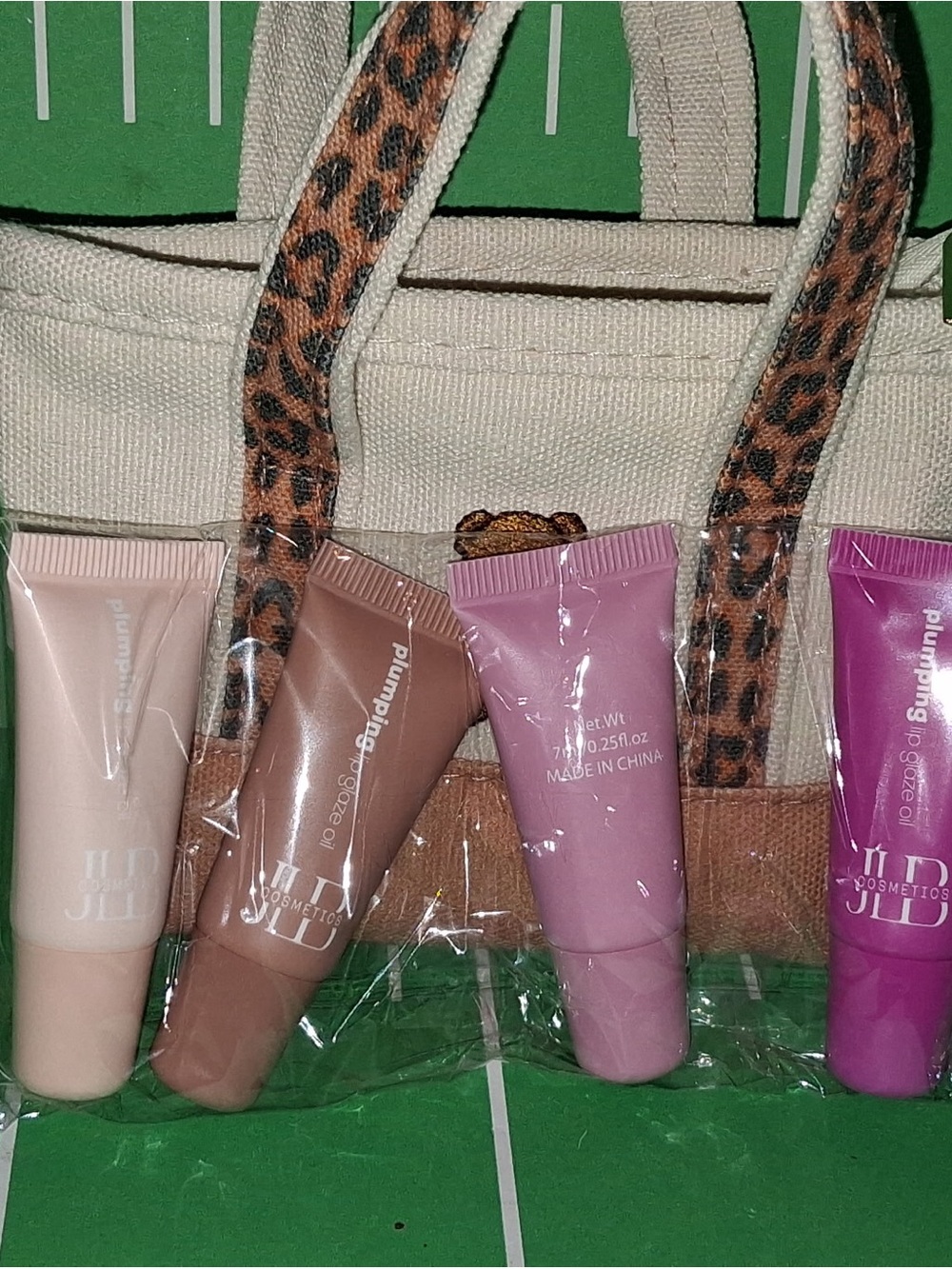 Women Makeup Plumping Lip Gloss Set - Pink, Mauve, Nude, Plum